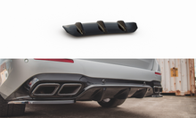 Laden Sie das Bild in den Galerie-Viewer, Maxton Design Diffusor Heck Ansatz passend für Mercedes-Benz E63 AMG Kombi S213 schwarz Hochglanz