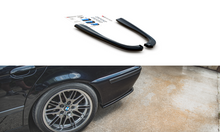Laden Sie das Bild in den Galerie-Viewer, Maxton Design Heck Ansatz Flaps Diffusor für BMW M5  / 5 M-Paket E39 schwarz Hochglanz