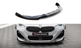 Maxton Design Front Ansatz V.1 für BMW 2 Coupe M-Paket / M240i G42 schwarz Hochglanz
