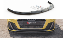 Laden Sie das Bild in den Galerie-Viewer, Maxton Design Front Ansatz passend für V.2 Audi A1 S-Line GB schwarz Hochglanz