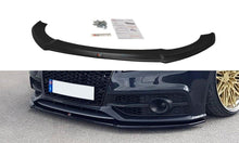 Laden Sie das Bild in den Galerie-Viewer, Maxton Design Front Ansatz passend für V.1 Audi A7 Mk1 S-Line schwarz Hochglanz