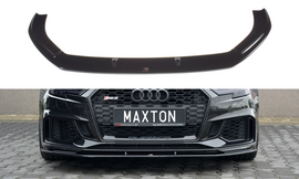 Maxton Design Front Ansatz passend für V.1 Audi RS3 8V FL Sportback schwarz Hochglanz