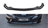 Maxton Design Front Ansatz passend für V.1 Mercedes S-KLASSE AMG-LINE W222 schwarz Hochglanz