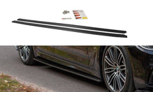 Laden Sie das Bild in den Galerie-Viewer, Maxton Design Seitenschweller Ansatz passend für BMW 5er G30/ G31 M-Paket schwarz Hochglanz
