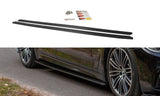 Maxton Design Seitenschweller Ansatz passend für BMW 5er G30/ G31 M-Paket schwarz Hochglanz