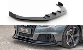 Maxton Design Robuste Racing Front Ansatz passend für + Flaps passend für Audi RS3 8V Sportback schwarz Hochglanz