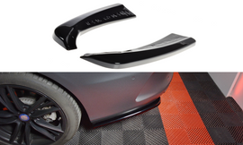 Maxton Design Heck Ansatz Flaps Diffusor passend für MERCEDES- BENZ C-KLASSE W205 COUPE AMG-LINE schwarz Hochglanz