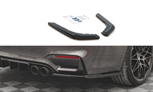 Laden Sie das Bild in den Galerie-Viewer, Maxton Design Heck Ansatz Flaps Diffusor V.3 für BMW M4 F82 schwarz Hochglanz
