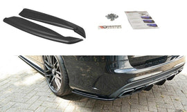 Maxton Design Heck Ansatz Flaps Diffusor passend für Mercedes C-Klasse S205 63 AMG Kombi schwarz Hochglanz