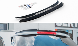 Maxton Design Spoiler CAP passend für Ford Mondeo Kombi Mk5 Facelift schwarz Hochglanz