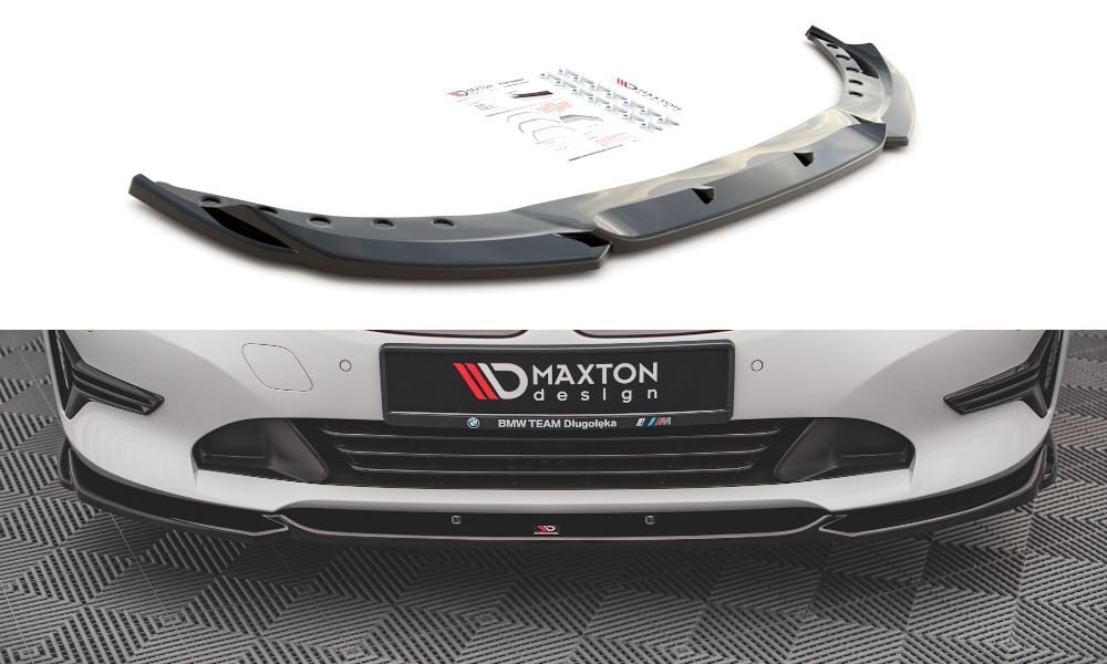 Maxton Design Front Ansatz V.2 für BMW 3er G20 / G21 schwarz Hochglanz