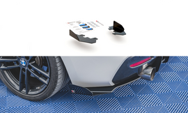 Maxton Design Hintere Seiten Flaps für BMW 1er F20 M-Paket Facelift / M140i schwarz Hochglanz