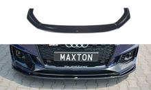Laden Sie das Bild in den Galerie-Viewer, Maxton Design Front Ansatz passend für V.2 AUDI RS4 B9 schwarz Hochglanz