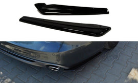 Maxton Design Heck Ansatz Flaps Diffusor passend für AUDI A6 C7 S-LINE AVANT schwarz Hochglanz
