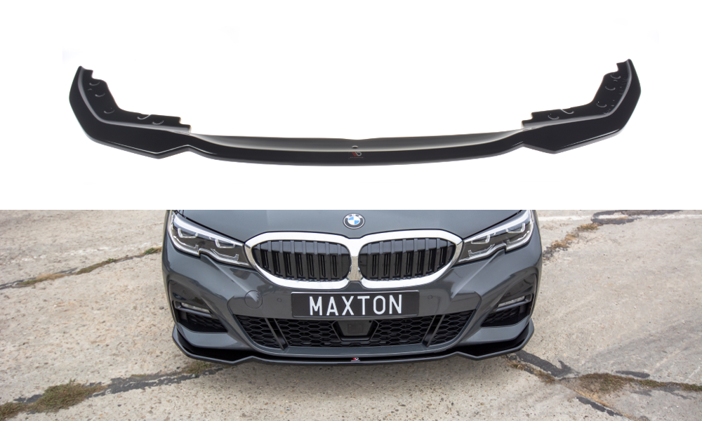 Maxton Design Front Ansatz passend für V.2 BMW 3er G20 M Paket schwarz Hochglanz