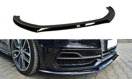 Maxton Design Front Ansatz passend für Audi S3 / A3 S-Line 8v Hatchback / Sportback schwarz Hochglanz