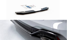 Maxton Design Mittlerer Diffusor Heck Ansatz passend für Audi RS6 C8 schwarz Hochglanz