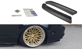 Maxton Design Heck Ansatz Flaps Diffusor passend für Audi A7 Mk1 S-Line schwarz Hochglanz