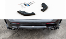 Laden Sie das Bild in den Galerie-Viewer, Maxton Design Heck Ansatz Flaps Diffusor passend für V.3 BMW 1er F40 M-Paket/ M135i schwarz Hochglanz