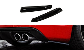 Maxton Design Heck Ansatz Flaps Diffusor passend für Audi S3 / A3 S-Line 8V Hachback / Sportback schwarz Hochglanz