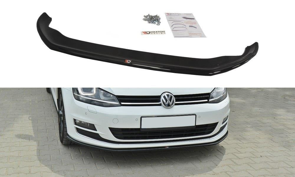Maxton Design Front Ansatz passend für VW GOLF 7 schwarz Hochglanz