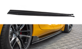 Maxton Design Seitenschweller Ansatz passend für V.1 Toyota Supra Mk5 schwarz Hochglanz