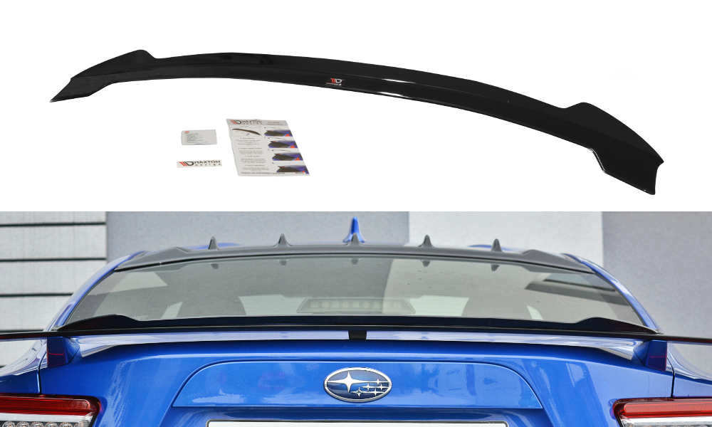 Maxton Design Spoiler CAP passend für V.2 SUBARU BRZ/ TOYOTA GT86 FACELIFT   schwarz Hochglanz