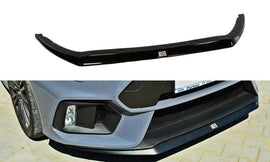 Maxton Design Front Ansatz passend für V.2 Ford Focus RS Mk3 schwarz Hochglanz