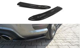 Maxton Design Heck Ansatz Flaps Diffusor passend für Mercedes C W204 63 AMG/AMG-Line schwarz Hochglanz