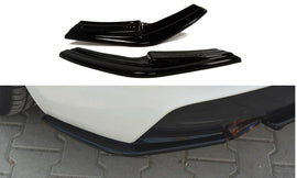 Maxton Design Heck Ansatz Flaps Diffusor passend für BMW 1er F20/F21 M-Power (vor Facelift) schwarz Hochglanz