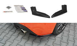 Maxton Design Heck Ansatz Flaps Diffusor passend für V.1 TOYOTA GT86 FACELIFT  schwarz Hochglanz