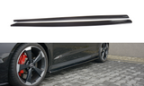 Maxton Design Seitenschweller Ansatz passend für Audi RS3 8V FL Sportback schwarz Hochglanz