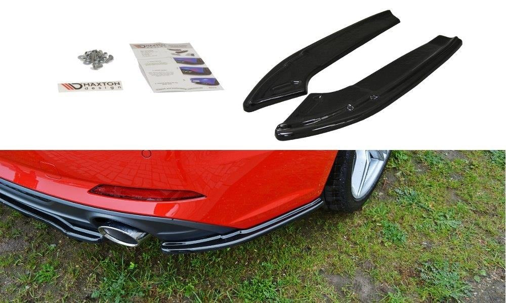 Maxton Design Heck Ansatz Flaps Diffusor passend für Audi A5 F5 S-Line schwarz Hochglanz