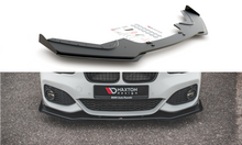 Laden Sie das Bild in den Galerie-Viewer, Maxton Design Robuste Racing Front Ansatz V.3 für passend +Flaps für BMW 1er F20 M-Paket Facelift / M140i  schwarz Hochglanz