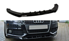 Laden Sie das Bild in den Galerie-Viewer, Maxton Design Front Diffuser V.1 Audi A4 B8 schwarz Hochglanz