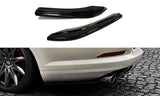 Maxton Design Heck Ansatz Flaps Diffusor passend für VW Passat CC R36 RLINE (vor Facelift) schwarz Hochglanz