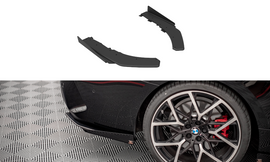 Maxton Design Street Pro Heck Ansatz Flaps Diffusor +Flaps für BMW 4er M-Paket G22 schwarz Hochglanz