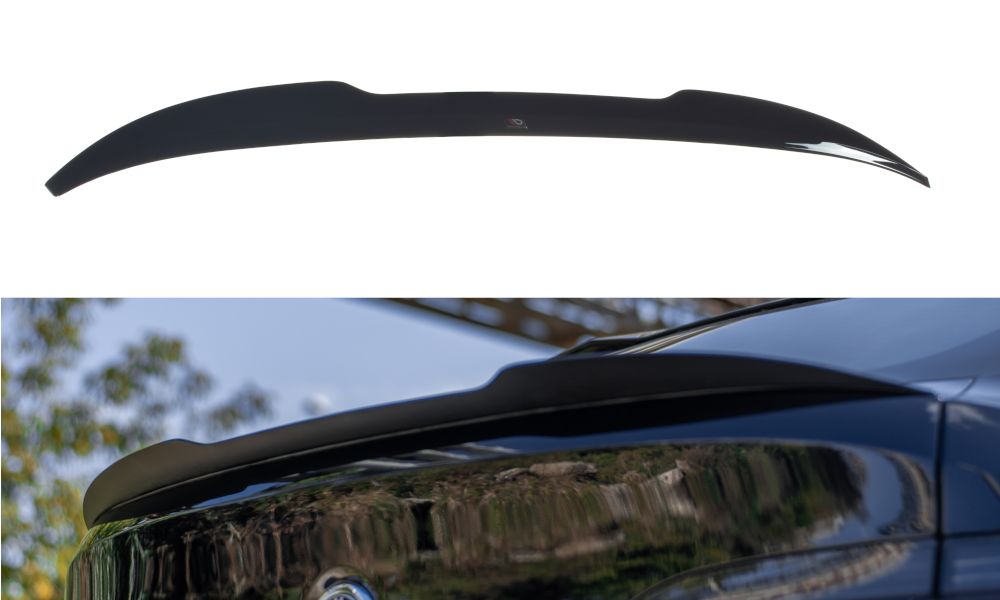 Maxton Design Spoiler CAP passend für BMW X4 M-Paket G02 schwarz Hochglanz