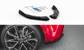 Maxton Design Heck Ansatz Flaps Diffusor passend für Toyota Corolla XII Hatchback schwarz Hochglanz