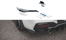Laden Sie das Bild in den Galerie-Viewer, Maxton Design Robuste Racing Heck Ansatz Flaps Diffusor V.3 +Flaps für BMW 1er M140i  schwarz Hochglanz