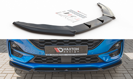 Maxton Design Front Ansatz passend für Ford Puma ST-Line schwarz Hochglanz