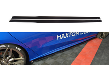 Laden Sie das Bild in den Galerie-Viewer, Maxton Design Seitenschweller Ansatz passend für V.3 Ford Focus ST / ST-Line Mk4 schwarz Hochglanz