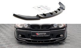 Maxton Design Front Ansatz V.2 für BMW 3er Coupe M-Paket E46 schwarz Hochglanz