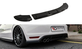 Maxton Design Diffusor Heck Ansatz passend für POLO MK5 GTI Facelift schwarz Hochglanz