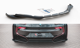 Maxton Design Mittlerer Diffusor Heck Ansatz passend für BMW i8 schwarz Hochglanz
