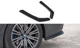 Maxton Design Heck Ansatz Flaps Diffusor passend für BMW 3er G20 M Paket schwarz Hochglanz
