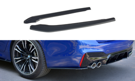 Maxton Design Heck Ansatz Flaps Diffusor passend für BMW M5 F90 schwarz Hochglanz