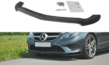 Laden Sie das Bild in den Galerie-Viewer, Maxton Design Front Ansatz passend für V.1 Mercedes E W212 schwarz Hochglanz