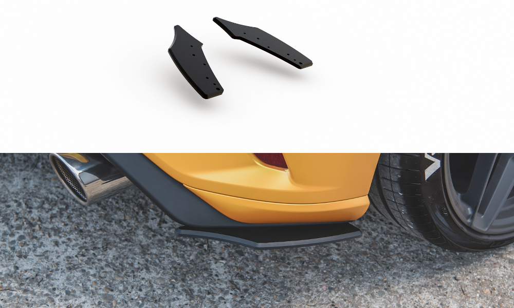 Maxton Design Robuster Racing Heck Ansatz Flaps Diffusor passend für passend für Ford Focus ST Mk4