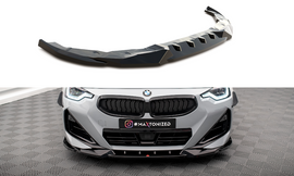 Maxton Design Front Ansatz V.2 für BMW 2 Coupe M-Paket / M240i G42 schwarz Hochglanz